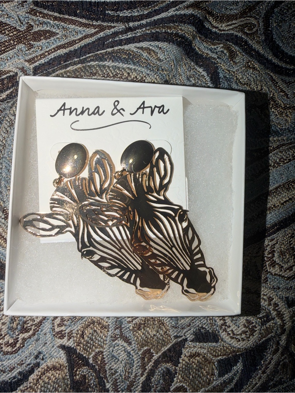 NEW Zebra Styled Anna & Ava Earrings